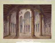 Clerisseau Charles-Louis Interior of St Stefano Rotondo Church in Rome  - Hermitage